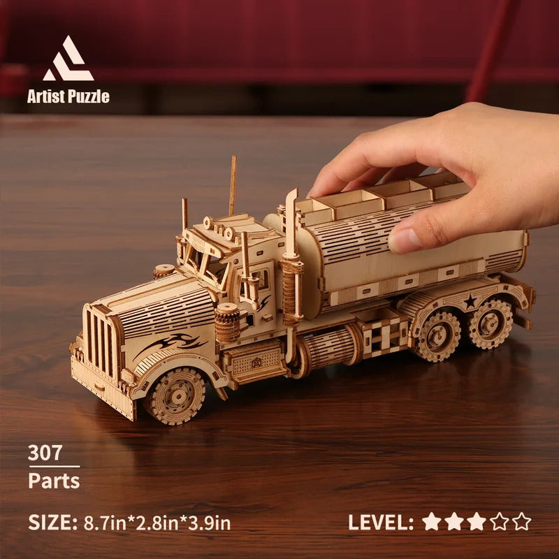 DIYの絶妙な3D木製車パズル
