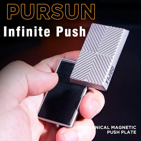 Newest Magnetic Cube Push Slider Anti Stress Metal Fidget Slider