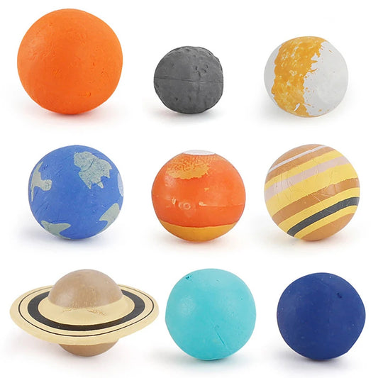 9pcs/Set Simulation The Solar System Cosmic Planet System Model