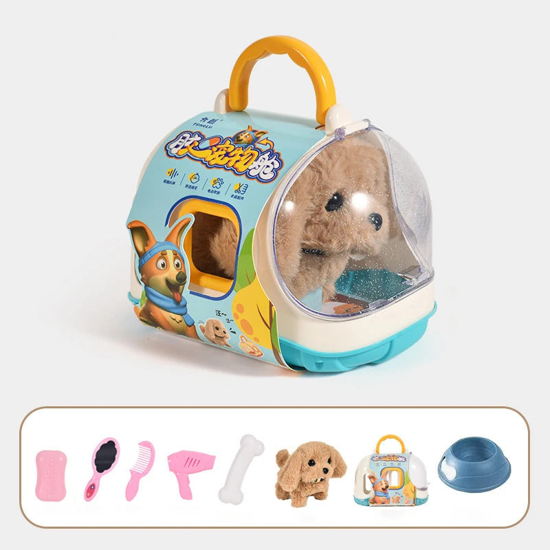 新しい電子歩行インタラクティブ犬ぬいぐるみおもちゃ