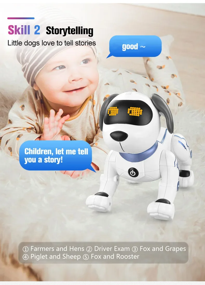 Intelligent Programmable Toys Remote Control Robotic Dog