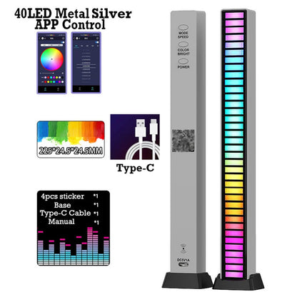 16/32/40Led RGB Sound Controlled Music Levels Light