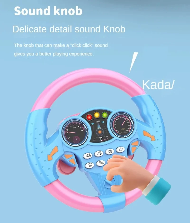 Infant Shining Eletric Simulation Steering Wheel Toy