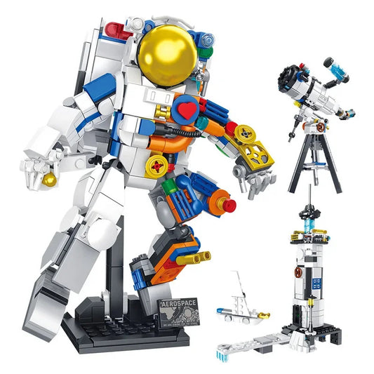 3-in-1 宇宙探査ビルディングブロック レンガ おもちゃ