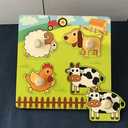 木製幼児用パズル 3Dパズル 知育玩具