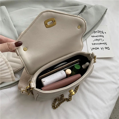 Small PU Leather Shoulder Bag For Women 2023 new purse and Handbags Female