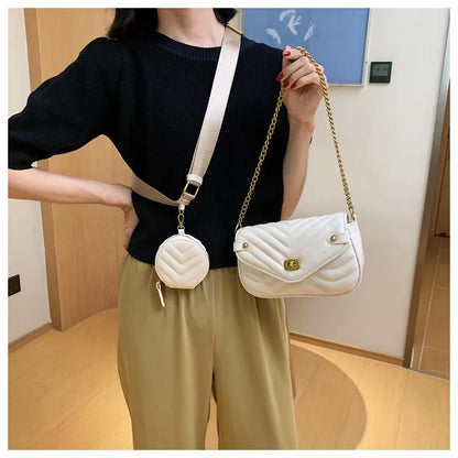 Small PU Leather Shoulder Bag For Women 2023 new purse and Handbags Female