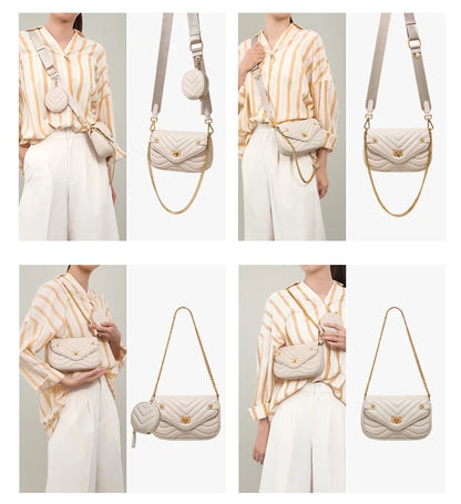 Small PU Leather Shoulder Bag For Women 2023 new purse and Handbags Female