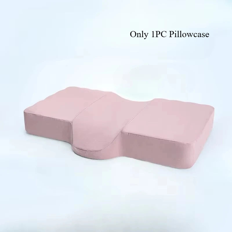Ice Silk Butterfly Shaped Pillowcase for Hair and Skin