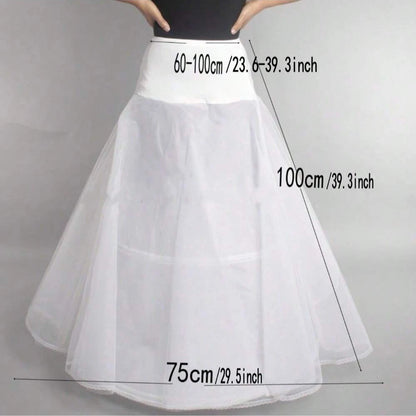 Prom Dress Bridal Slip Hoop Skirt Wedding Petticoat Underskirt Crinoline