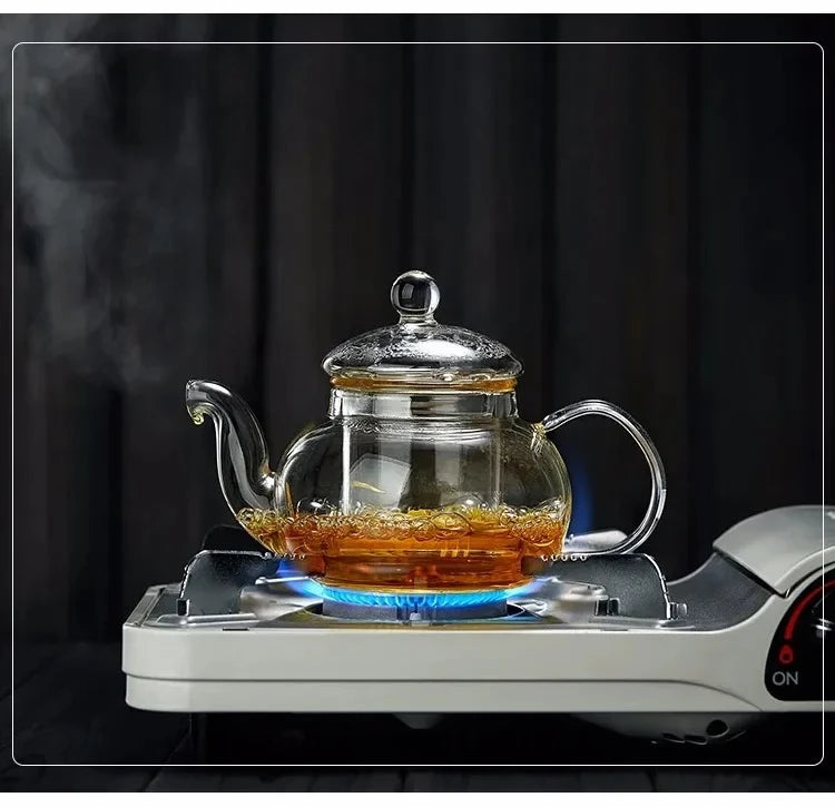 Transparent Glass Teapot Household Puer Tea Pot Tools Set Coffee And Tea