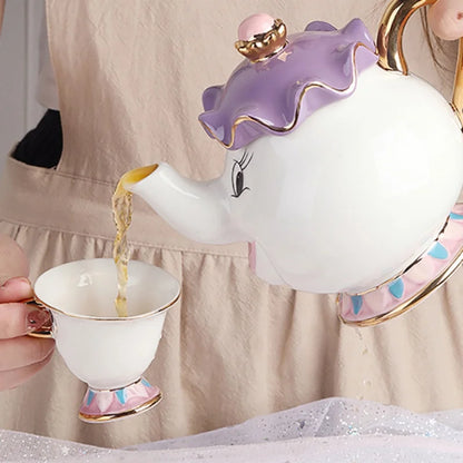 Cute Cartoon Teapot Set Ceramic Coffee Pots Mug Home Decoration One