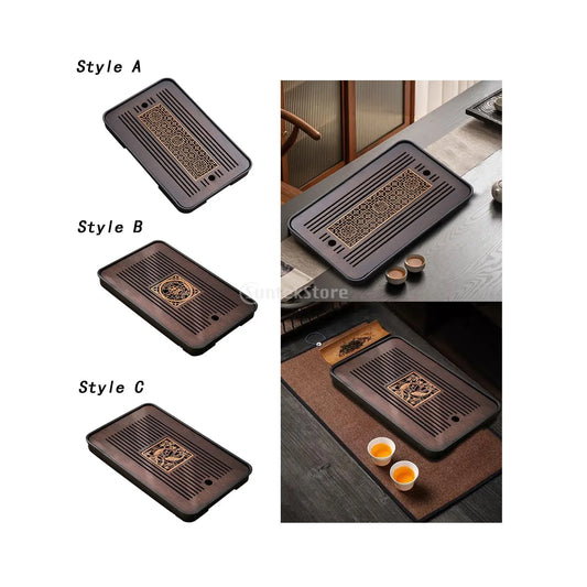 Chinese Kungfu Tea Tray Tea Set Accessory Tea Serving Tray for Tea Room