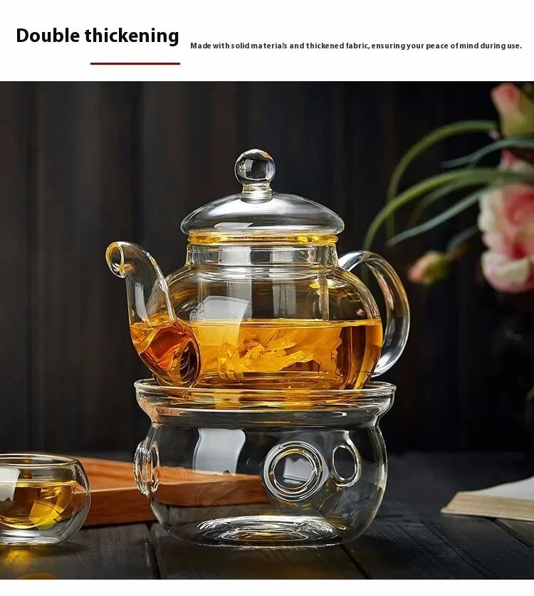 Transparent Glass Teapot Household Puer Tea Pot Tools Set Coffee And Tea