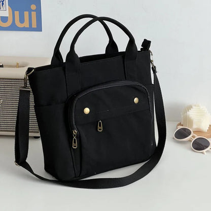Corduroy Shoulder Bag Women Vintage Shopping Bags Zipper Girls Student