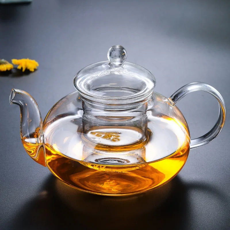Transparent Glass Teapot Household Puer Tea Pot Tools Set Coffee And Tea