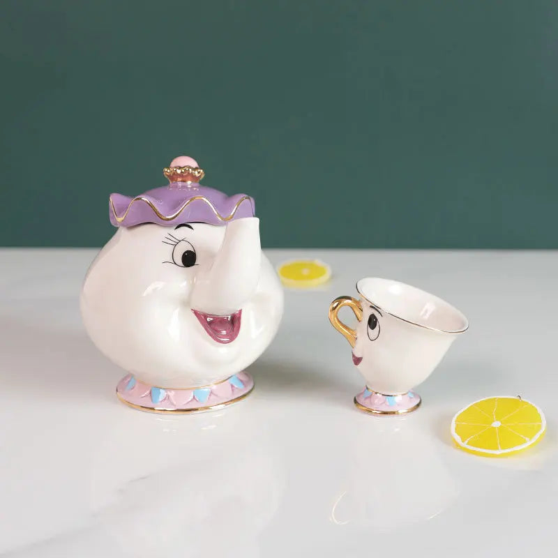 Cute Cartoon Teapot Set Ceramic Coffee Pots Mug Home Decoration One