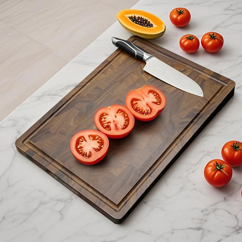 Upgraded Large Walnut wood Cutting Board, Premium Wooden Cutting Board Set, Food Safe, Durable Wood Block, Suitable for food