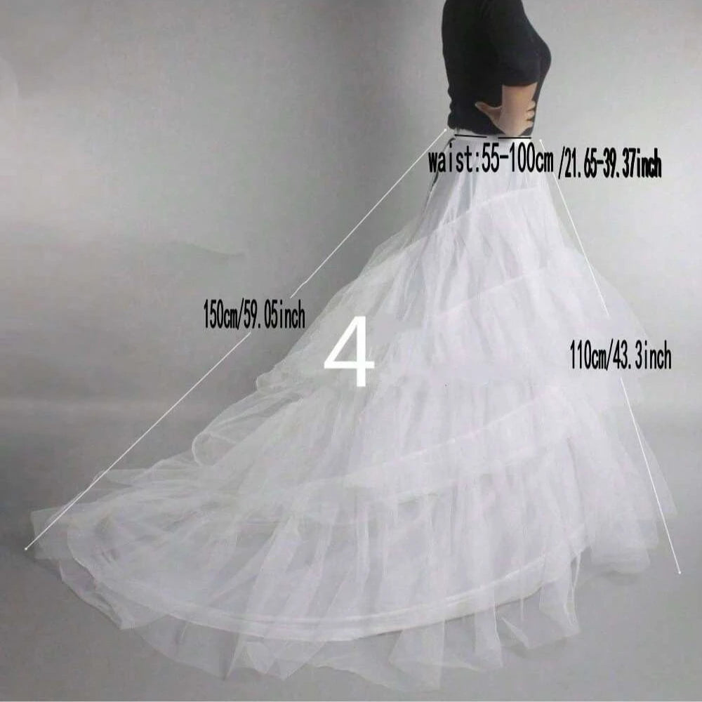 Prom Dress Bridal Slip Hoop Skirt Wedding Petticoat Underskirt Crinoline