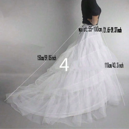 Prom Dress Bridal Slip Hoop Skirt Wedding Petticoat Underskirt Crinoline