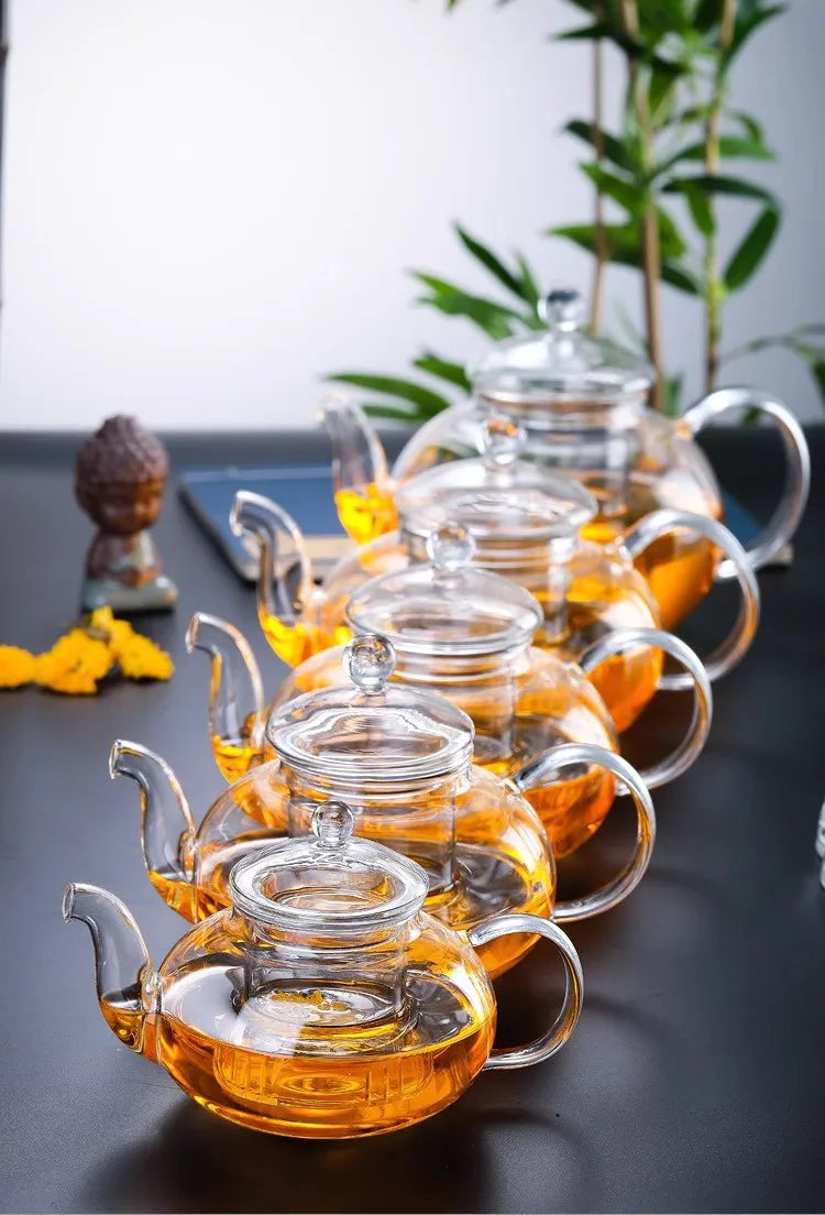 Transparent Glass Teapot Household Puer Tea Pot Tools Set Coffee And Tea