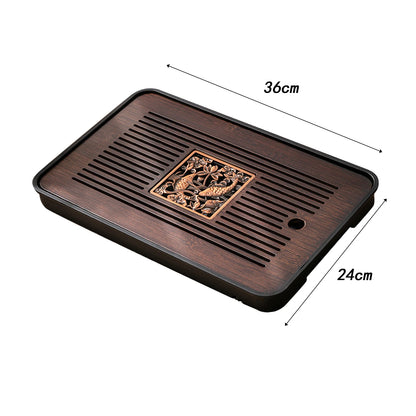 Chinese Kungfu Tea Tray Tea Set Accessory Tea Serving Tray for Tea Room