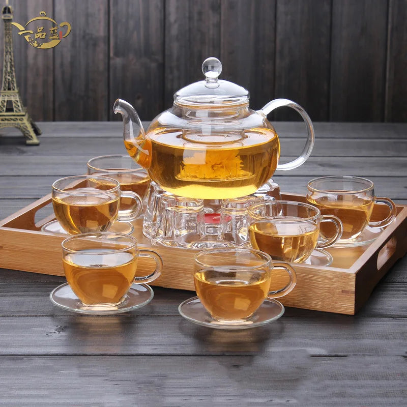 Transparent Glass Teapot Household Puer Tea Pot Tools Set Coffee And Tea