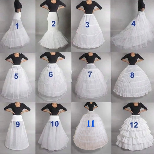 Prom Dress Bridal Slip Hoop Skirt Wedding Petticoat Underskirt Crinoline