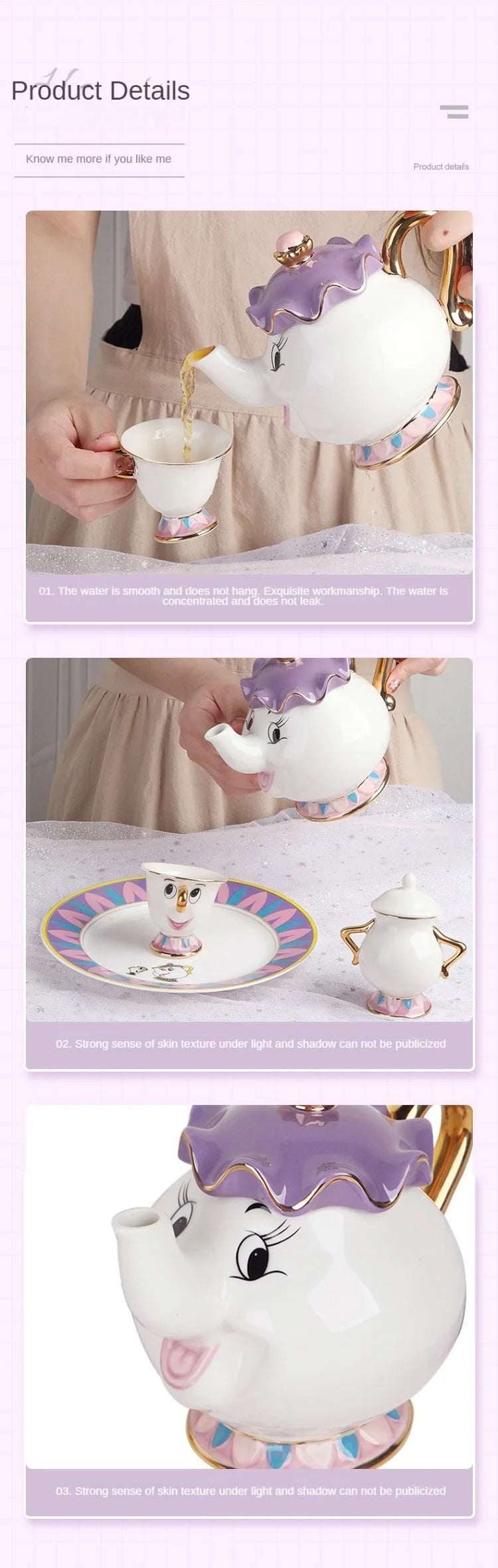 Cute Cartoon Teapot Set Ceramic Coffee Pots Mug Home Decoration One