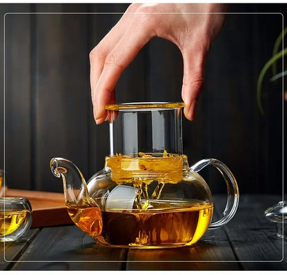 Transparent Glass Teapot Household Puer Tea Pot Tools Set Coffee And Tea