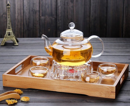 Transparent Glass Teapot Household Puer Tea Pot Tools Set Coffee And Tea