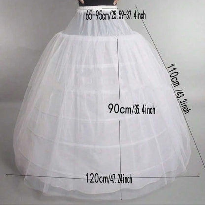 Prom Dress Bridal Slip Hoop Skirt Wedding Petticoat Underskirt Crinoline
