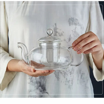 Transparent Glass Teapot Household Puer Tea Pot Tools Set Coffee And Tea