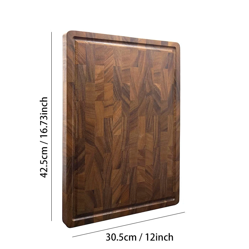 Upgraded Large Walnut wood Cutting Board, Premium Wooden Cutting Board Set, Food Safe, Durable Wood Block, Suitable for food