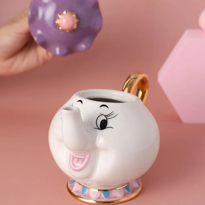 Cute Cartoon Teapot Set Ceramic Coffee Pots Mug Home Decoration One