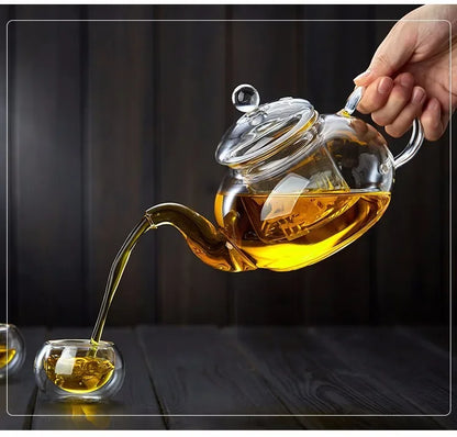 Transparent Glass Teapot Household Puer Tea Pot Tools Set Coffee And Tea