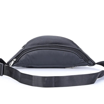 Fashion Men Genuine Leather Fanny Bag for Phone Pouch Male Leather