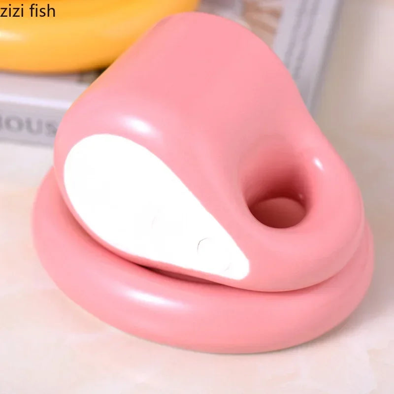 Solid Color Ceramic Mug Dish Set Creative Handle Coffee Mug Home Breakfast Cup Beverage Cup Milk Cup High Beauty Couple Cups