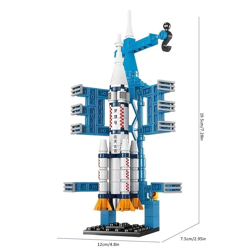 航空宇宙ロケット発射センター基地パズルモデル