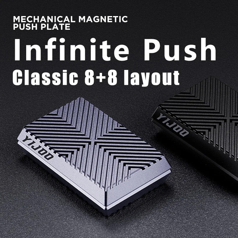 Newest Magnetic Cube Push Slider Anti Stress Metal Fidget Slider
