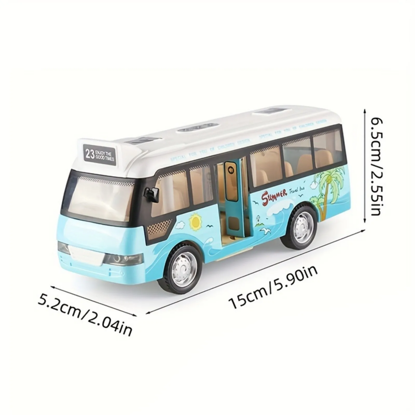 スクールバス おもちゃ 車 プラスチック 小さな車 シティバス