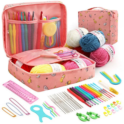 Crochet Kits For Beginners and Multi-color Storage Kits