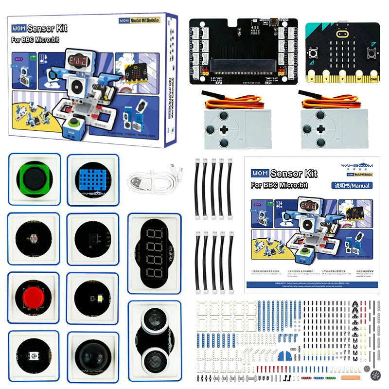 21 in 1 Microbit V2 Robotics Kit DIY Electronic Sensor Kit