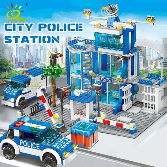 753PCS シティ警察署ビルディングブロックセット