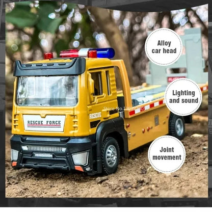 1:32 Engineering Flatbed Trailer Miniature Car Model