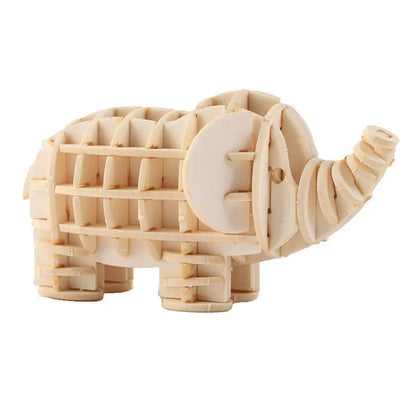 3D Wooden Animal Puzzle Toys Assembly Kit