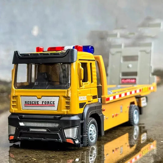 1:32 Engineering Flatbed Trailer Miniature Car Model