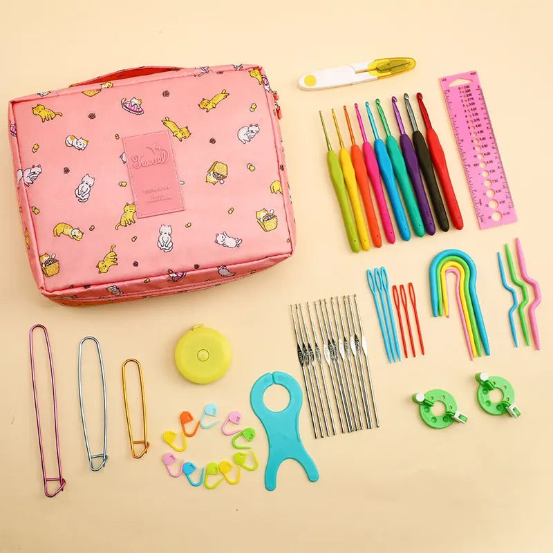 Crochet Kits For Beginners and Multi-color Storage Kits