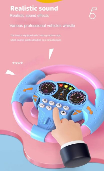 Infant Shining Eletric Simulation Steering Wheel Toy