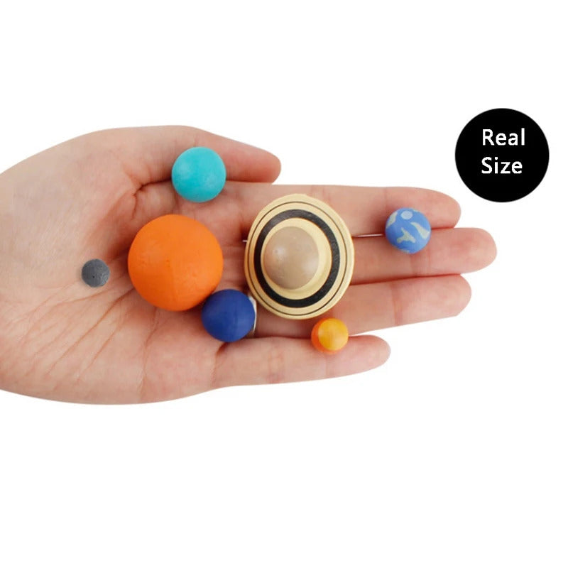 9pcs/Set Simulation The Solar System Cosmic Planet System Model